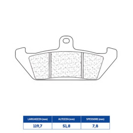 SET PASTIGLIE FRENO CL BRAKES 2801S4
