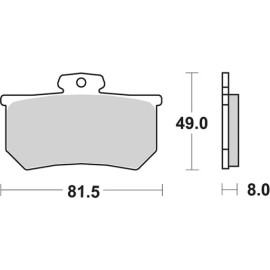 SET PASTIGLIE FRENO SBS 599RQ