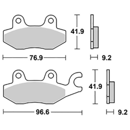 SET PASTIGLIE FRENO SBS 119HM