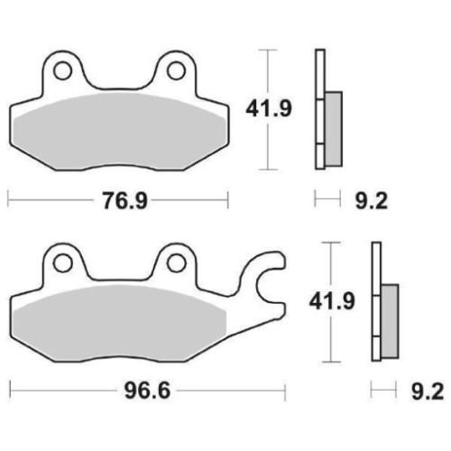SET PASTIGLIE FRENO SBS 688HF