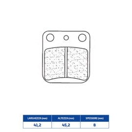 SET PASTIGLIE FRENO CL BRAKES 2408RX3
