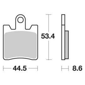 SET 4 PASTIGLIE FRENO SBS 146MS