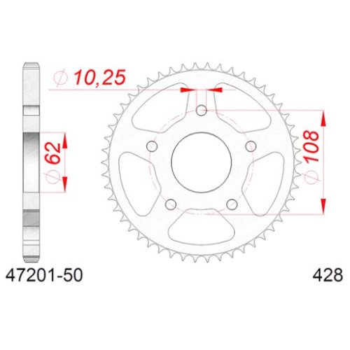 CORONA AFAM IN ACCIAIO P428 - Z50 (DIS.00002)