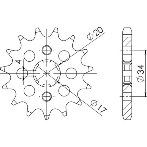PIGNONE P428 - Z17 (DIS.26200)