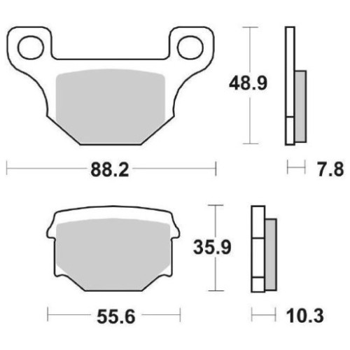 SET PASTIGLIE FRENO SBS 203HF