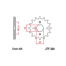 PIGNONE P428 - Z17 (DIS.49300)