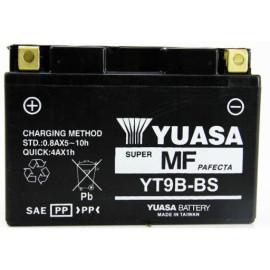 BATTERIA YUASA YT9B 12V-8AH (SIGILLATA ATTIVATA - FACTORY SEALED)