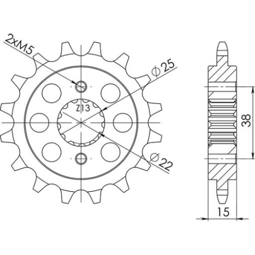 PIGNONE P520 - Z15 (DIS.52607)
