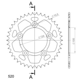 CORONA IN ALLUMINIO P520 - Z46 (DIS.51613)