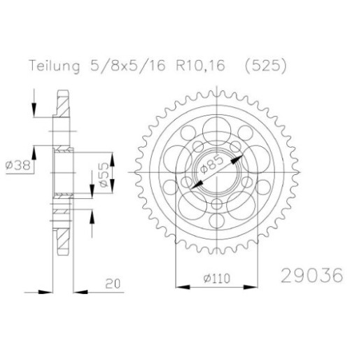 CORONA IN ACCIAIO P525 - Z42 (DIS.50610)