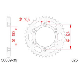 CORONA AFAM IN ACCIAIO P525 - Z39 (DIS.50609)