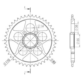 CORONA IN ACCIAIO P525 - Z41 (DIS.50610)