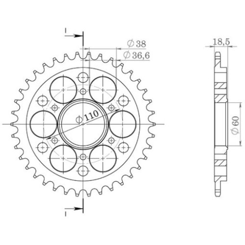 CORONA IN ACCIAIO P525 - Z39 (DIS.00027)