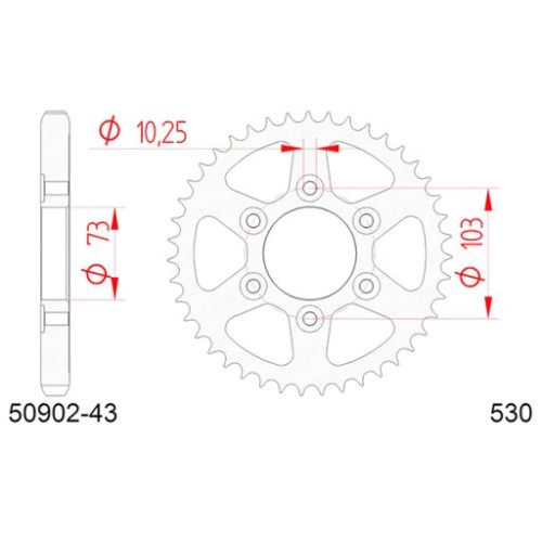 CORONA AFAM IN ACCIAIO P530 - Z43 (DIS.50901)
