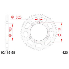 CORONA AFAM IN ACCIAIO P420 - Z58 (DIS.92115)