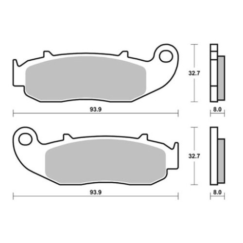 SET PASTIGLIE FRENO SBS 926HF