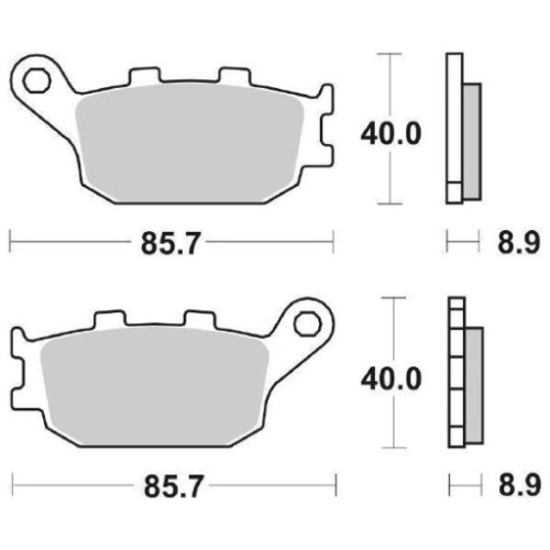 SET PASTIGLIE FRENO SBS 657LS
