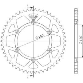 CORONA IN ALLUMINIO P520 - Z49 (DIS.13323)