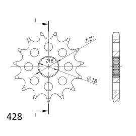 PIGNONE P428 - Z13 (DIS.22200)
