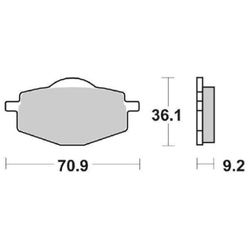 SET PASTIGLIE FRENO SBS 107HF