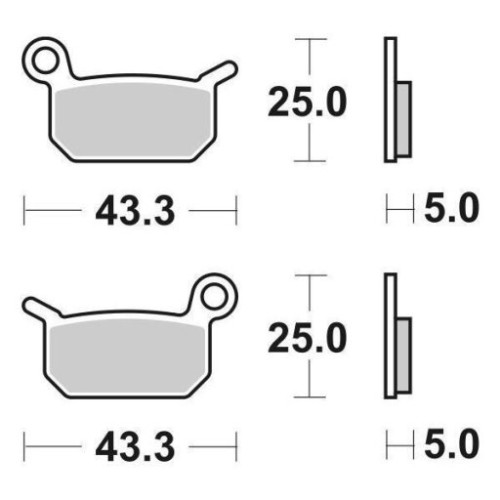 SET PASTIGLIE FRENO SBS 794RSI