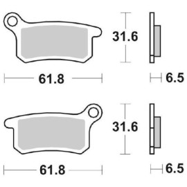 SET PASTIGLIE FRENO SBS 783SI