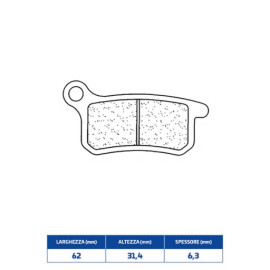 SET PASTIGLIE FRENO CL BRAKES 1078X59