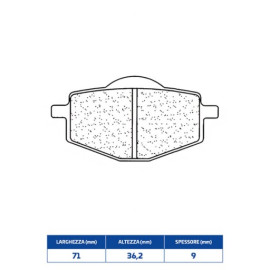 SET PASTIGLIE FRENO CL BRAKES 2284S4