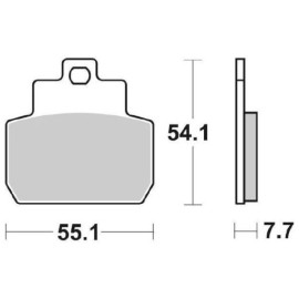 SET PASTIGLIE FRENO SBS 191MS