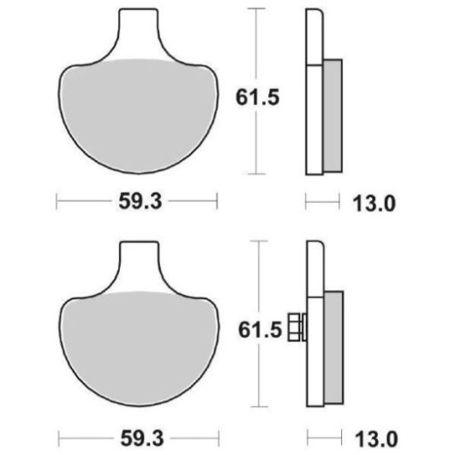 SET PASTIGLIE FRENO SBS 579H.HF