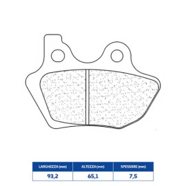 SET PASTIGLIE FRENO CL BRAKES 2958RX3