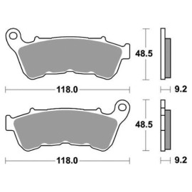 SET PASTIGLIE FRENO SBS 934H.HF