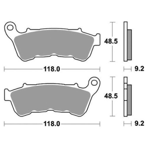 SET PASTIGLIE FRENO SBS 934H.HF