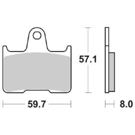 SET PASTIGLIE FRENO SBS 715LS