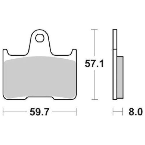 SET PASTIGLIE FRENO SBS 715LS