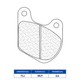 CL Brakes PASTIGLIA FRENO POSTERIORE