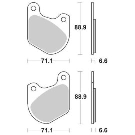 SET PASTIGLIE FRENO SBS 543LF