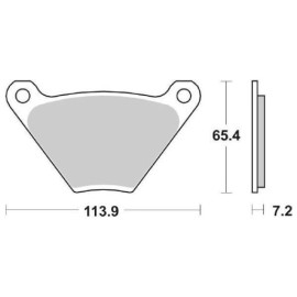 SET PASTIGLIE FRENO SBS 513H.HF