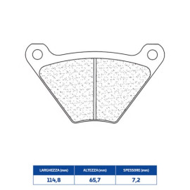 SET PASTIGLIE FRENO CL BRAKES 2599RX3