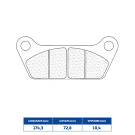 SET PASTIGLIE FRENO CL BRAKES 2702RX3