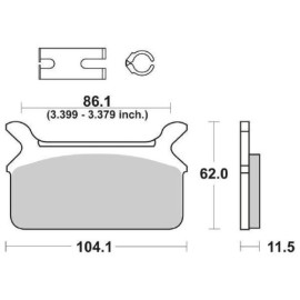 SET PASTIGLIE FRENO SBS 668H.HF