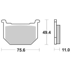 SET PASTIGLIE FRENO SBS 533HF