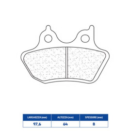 SET PASTIGLIE FRENO CL BRAKES 1211RX3