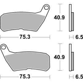 SET PASTIGLIE FRENO SBS 928HF