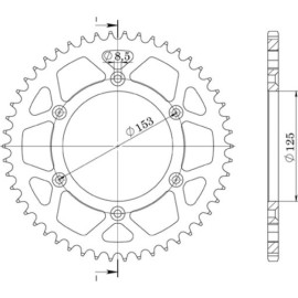CORONA IN ALLUMINIO P520 - Z49 (DIS.11212)