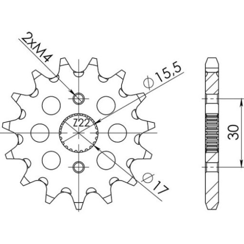 PIGNONE P420 - Z14 (DIS.20105)