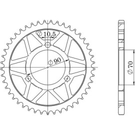 CORONA IN ACCIAIO P420 - Z47 (DIS.10103)