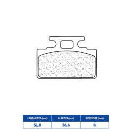 SET PASTIGLIE FRENO CL BRAKES 3009MSC