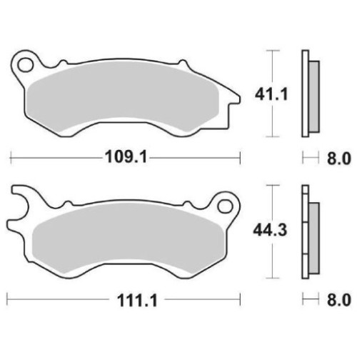 SET PASTIGLIE FRENO SBS 205HF