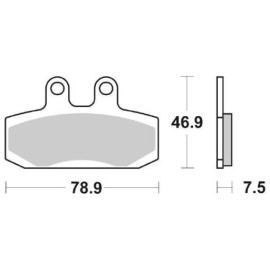 SET PASTIGLIE FRENO SBS 124HF